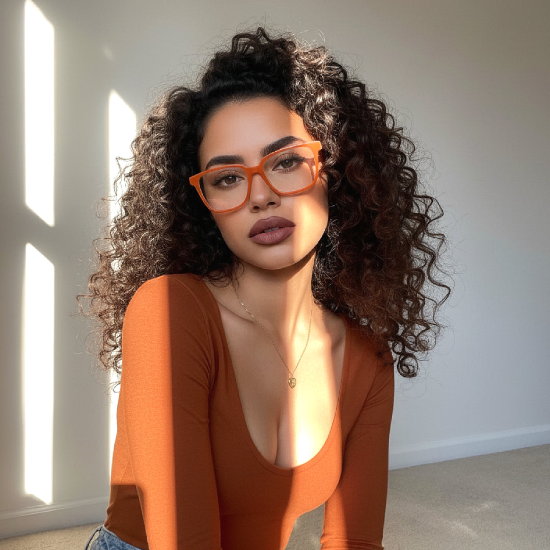 Elowen Rectangle Magnetic Prescription Glasses with 5 Toppers