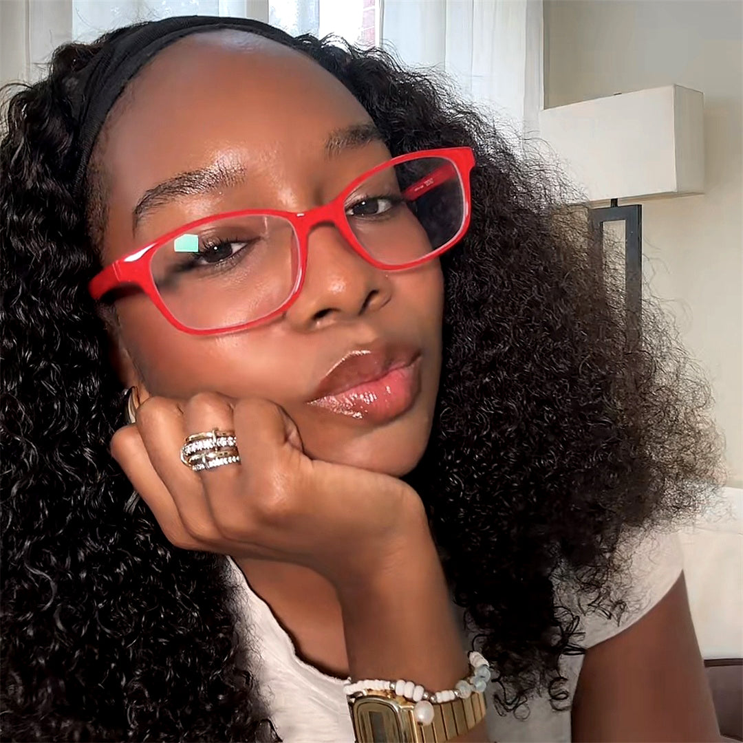 Masa Rectangle Retro Glasses Frames For Women