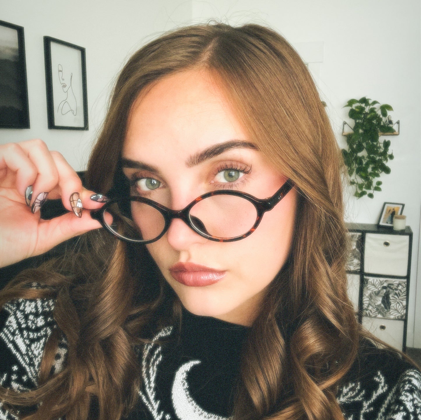 Isral Oval Prescription Glasses TR90 Full Rim Tortoise Glasses Frame