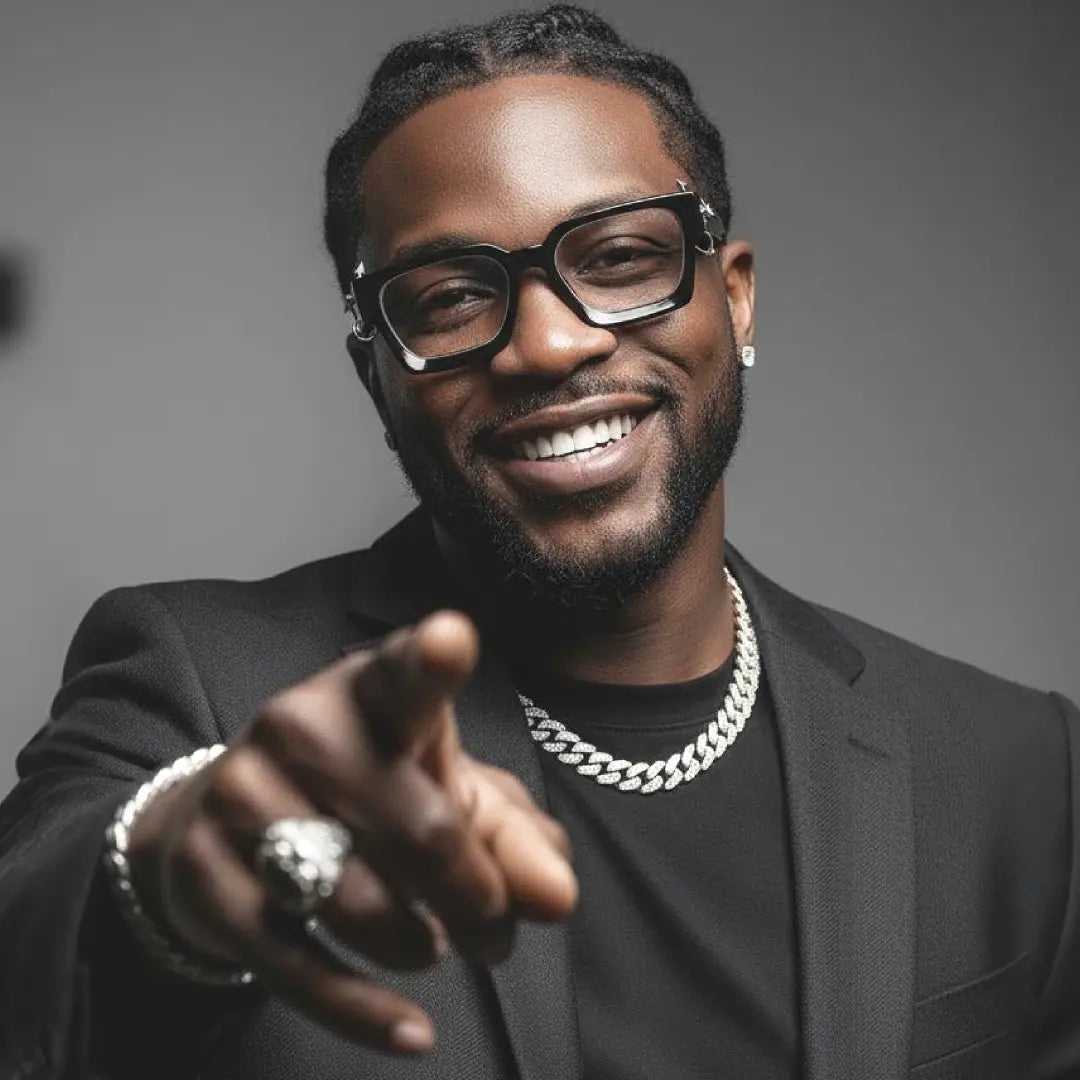 Rivet Unisex Black Square Handcrafted Prescription Glasses