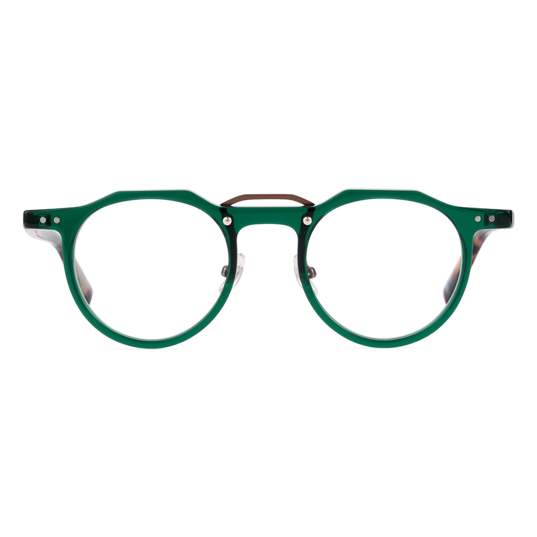 Shirley Geometric Acetate Prescription Glasses for Men and Women