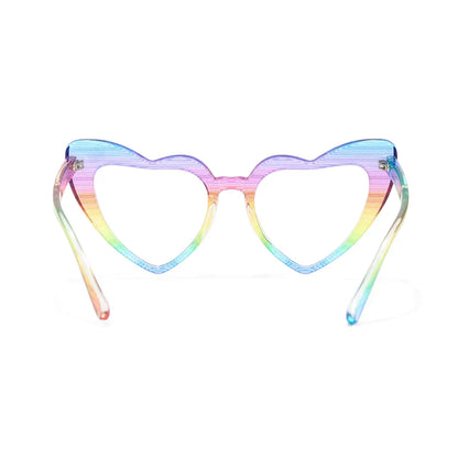 Emely Lightweight TR90 Heart Glasses Blue Light Lenses Prescription Ready