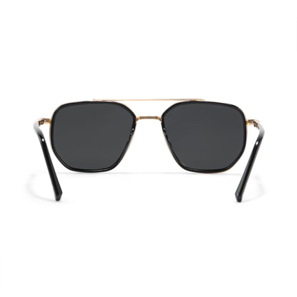 Mea Metal Aviator Gold Color Fashion Sunglasses With Spring Hinges