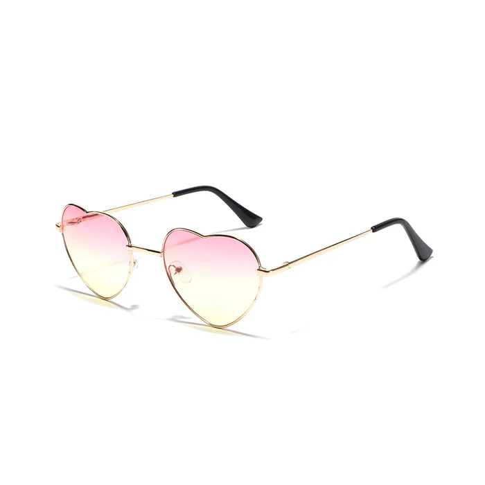 Ruth Multicolor Heart Sunglasses Fashion Lovely Style UV400 Protection Lens