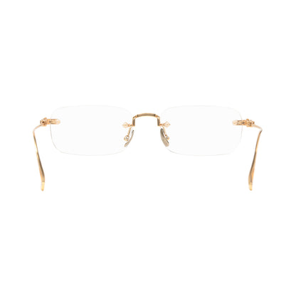 Sylus Gold Rectangle Metal Frames For Women's Eyeglasses