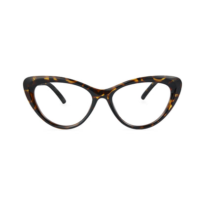 Andy Women's Green Cat Eye TR90 Prescription Eyeglasses
