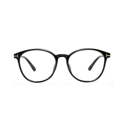 Smile Black Round TR90 Women's  Blue Light Glasses