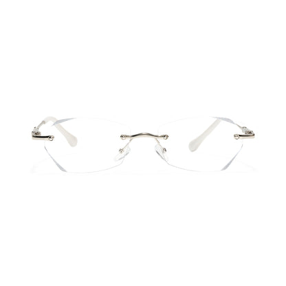 Jala Rimless Geometric Prescription Vintage Glasses