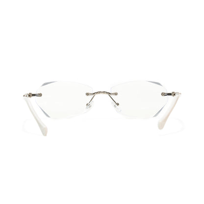 Jala Rimless Geometric Prescription Vintage Glasses