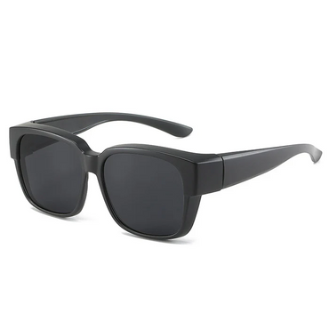 Bran Women's Black Square TR90 Polarized Lenses