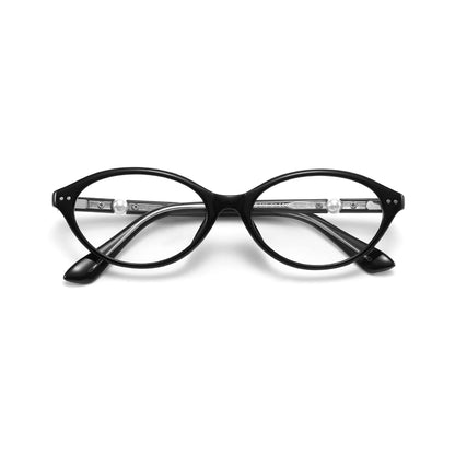 Sabine Oval TR90 Prescription Glasses With Pearl Decoration