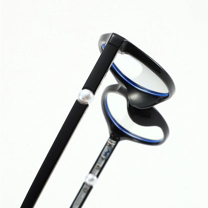 Sabine Oval TR90 Prescription Glasses With Pearl Decoration