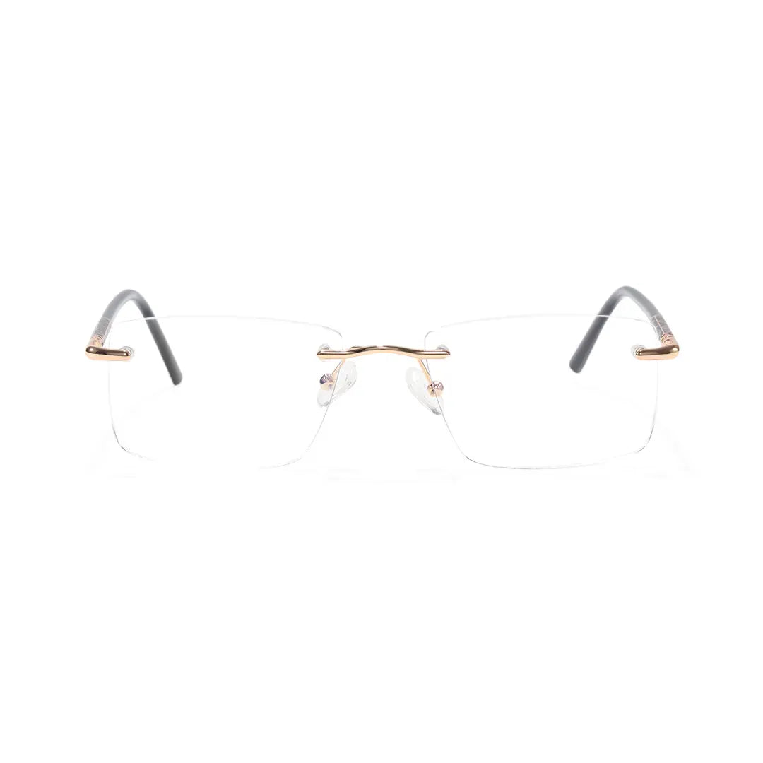 Giles Rimless Square Business Glasses with Minimalist Ultra Light Frame