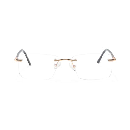 Giles Rimless Square Business Glasses with Minimalist Ultra Light Frame