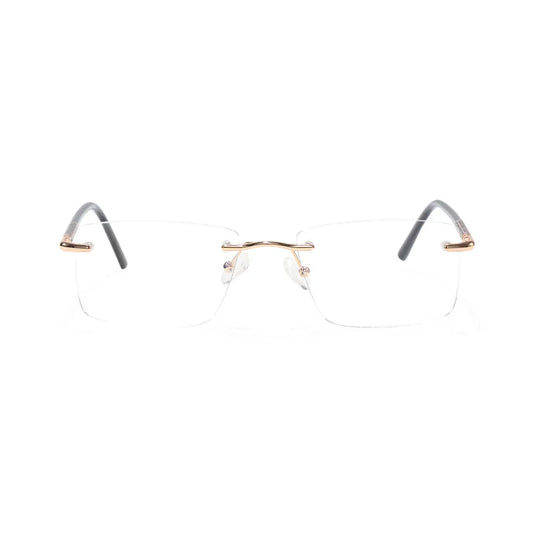 Giles Rimless Square Business Glasses with Minimalist Ultra Light Frame