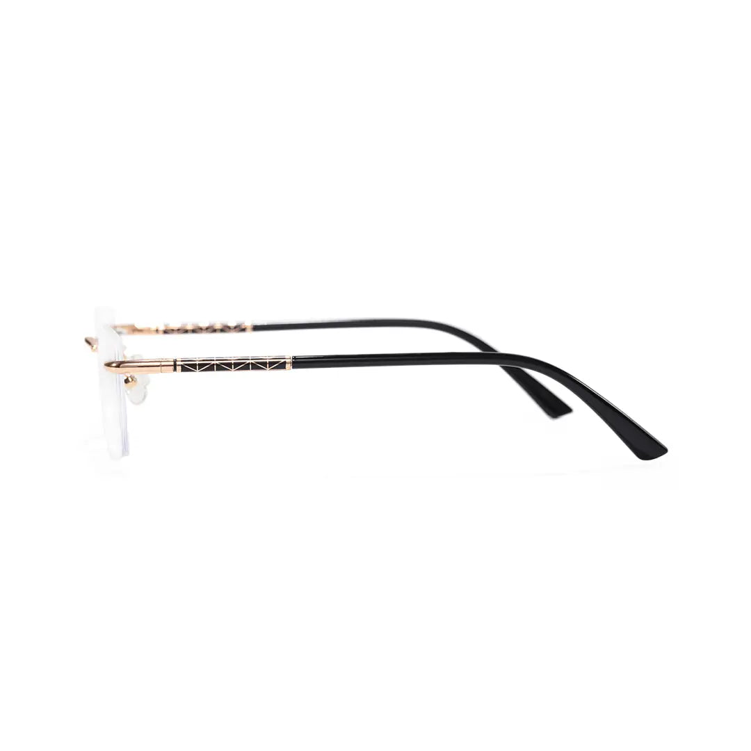 Giles Rimless Square Business Glasses with Minimalist Ultra Light Frame