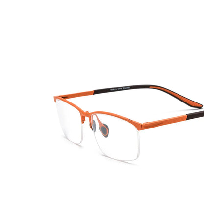 Renee Titanium Browline Orange Women's Prescription Glasses