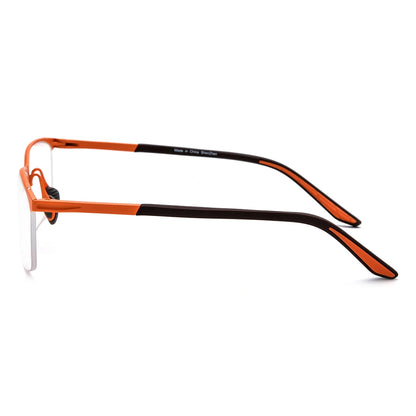 Renee Titanium Browline Orange Women's Prescription Glasses