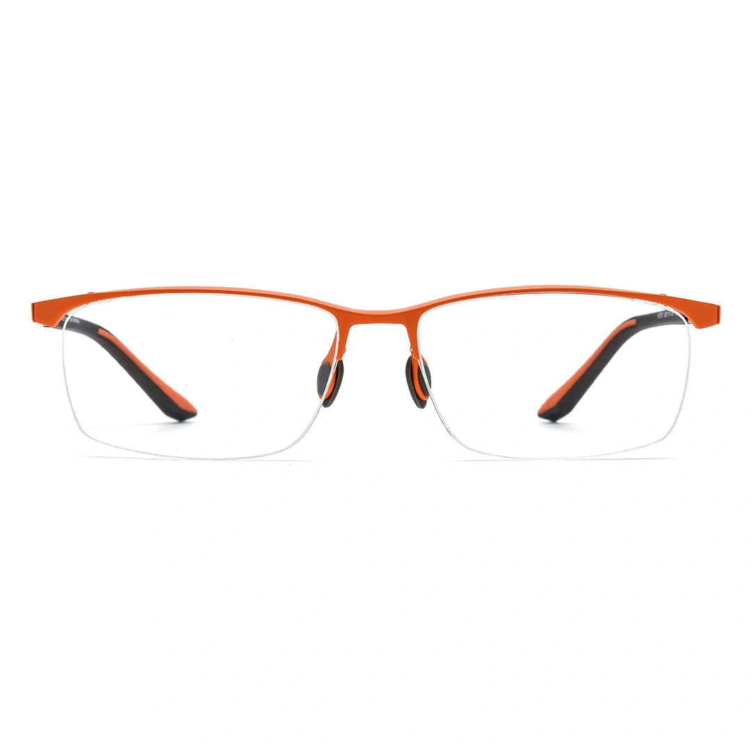 Renee Titanium Browline Orange Women's Prescription Glasses
