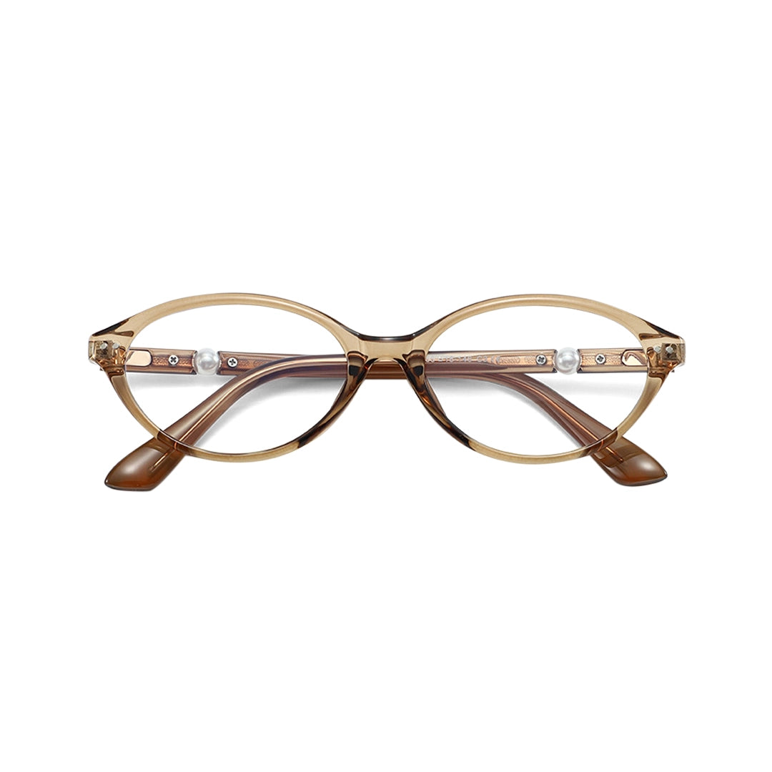 Sabine Oval TR90 Prescription Glasses With Pearl Decoration