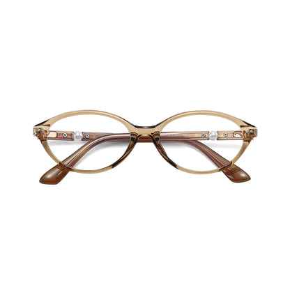 Sabine Oval TR90 Prescription Glasses With Pearl Decoration