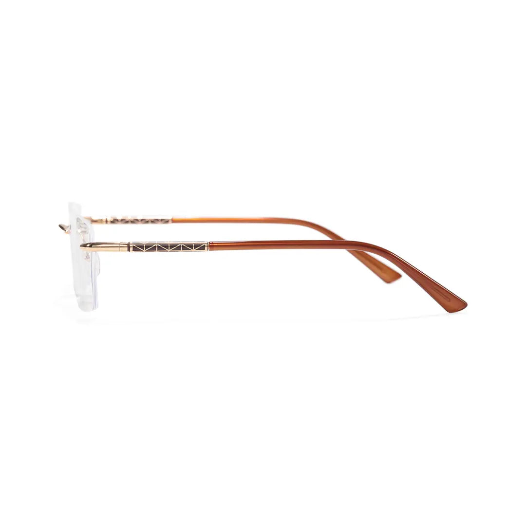 Giles Rimless Square Business Glasses with Minimalist Ultra Light Frame
