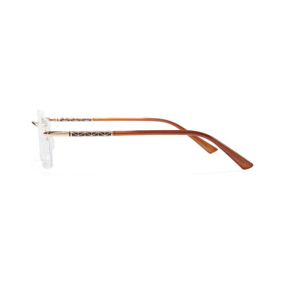 Giles Rimless Square Business Glasses with Minimalist Ultra Light Frame