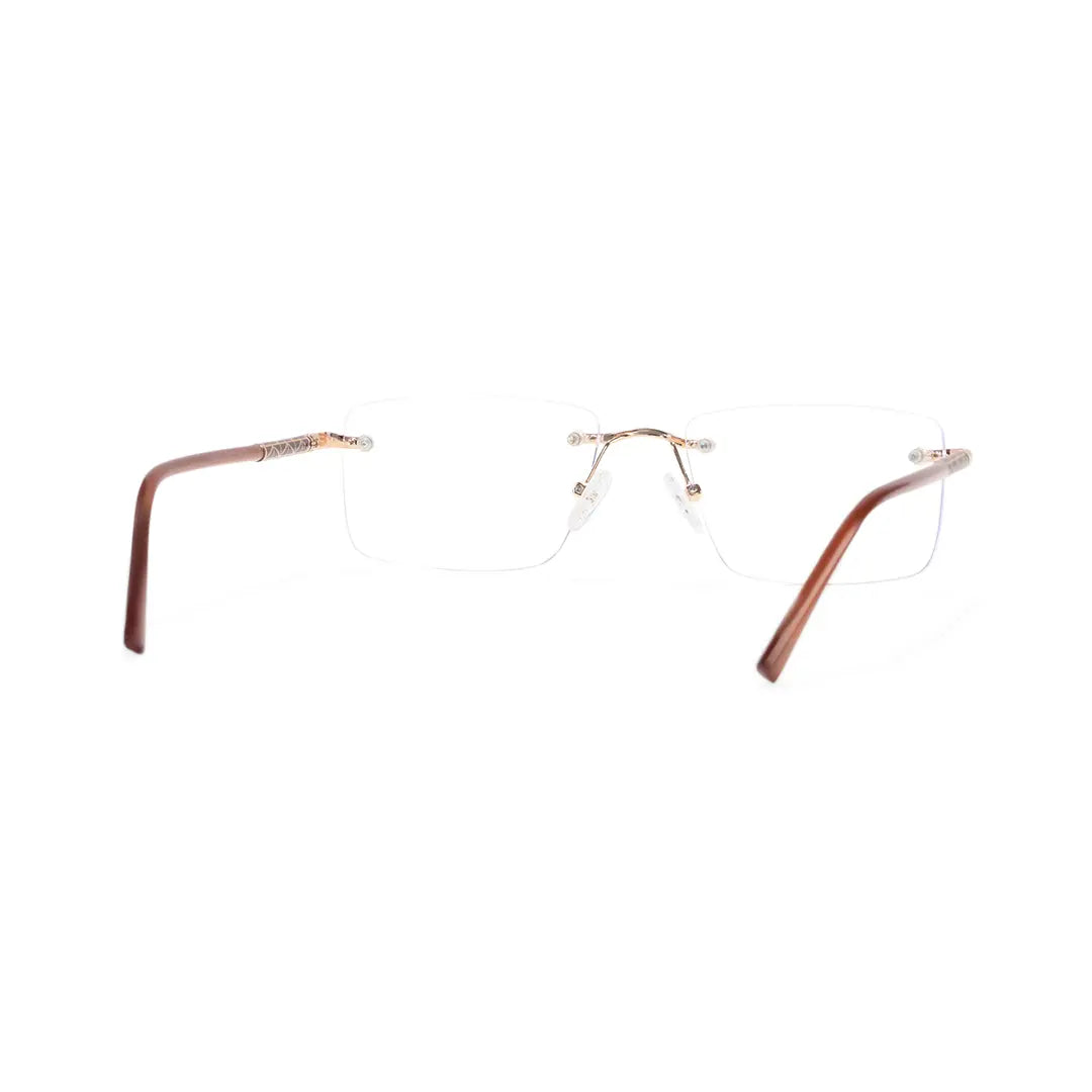 Giles Rimless Square Business Glasses with Minimalist Ultra Light Frame