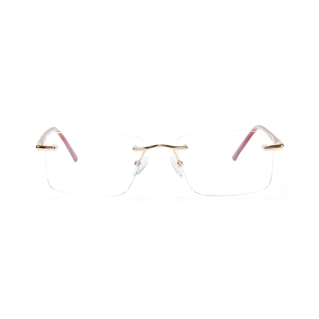 Giles Rimless Square Business Glasses with Minimalist Ultra Light Frame
