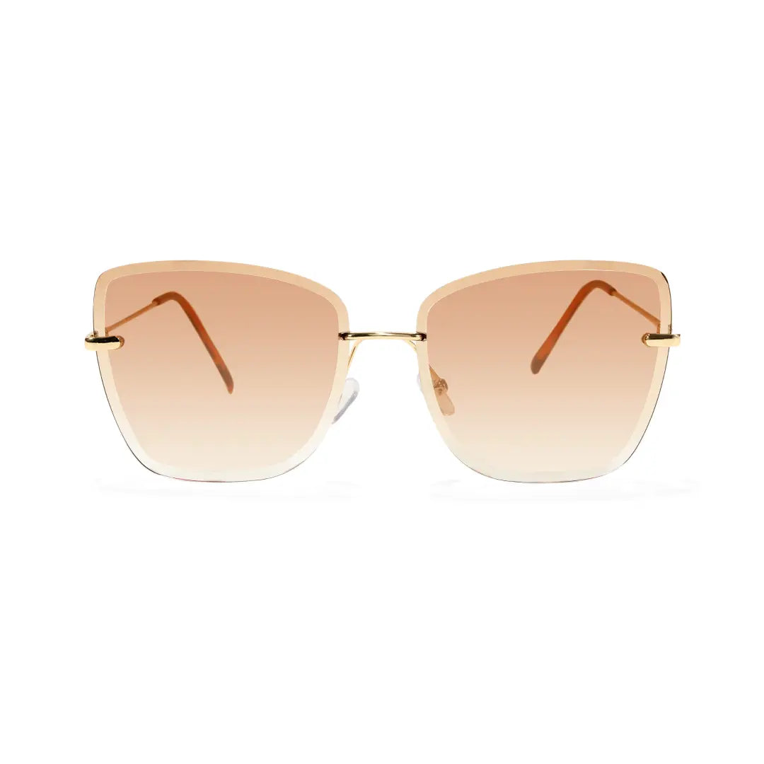 Paula Lightweight Rimless Cat Eye Sunglasses In Multiple Colors