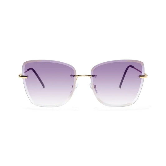Paula Lightweight Rimless Cat Eye Sunglasses In Multiple Colors