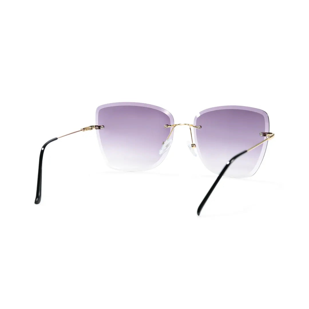 Paula Lightweight Rimless Cat Eye Sunglasses In Multiple Colors