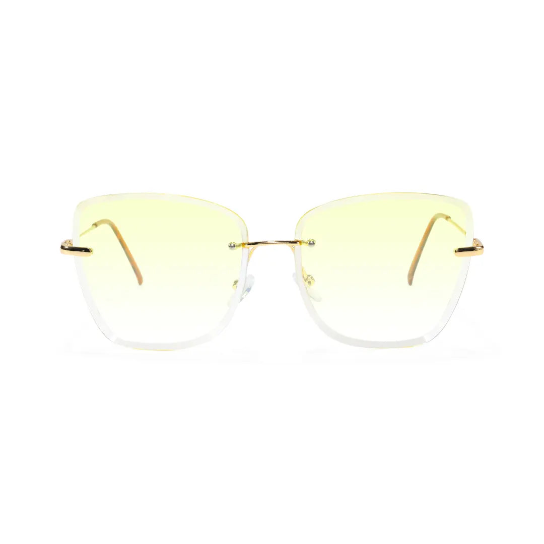 Paula Lightweight Rimless Cat Eye Sunglasses In Multiple Colors