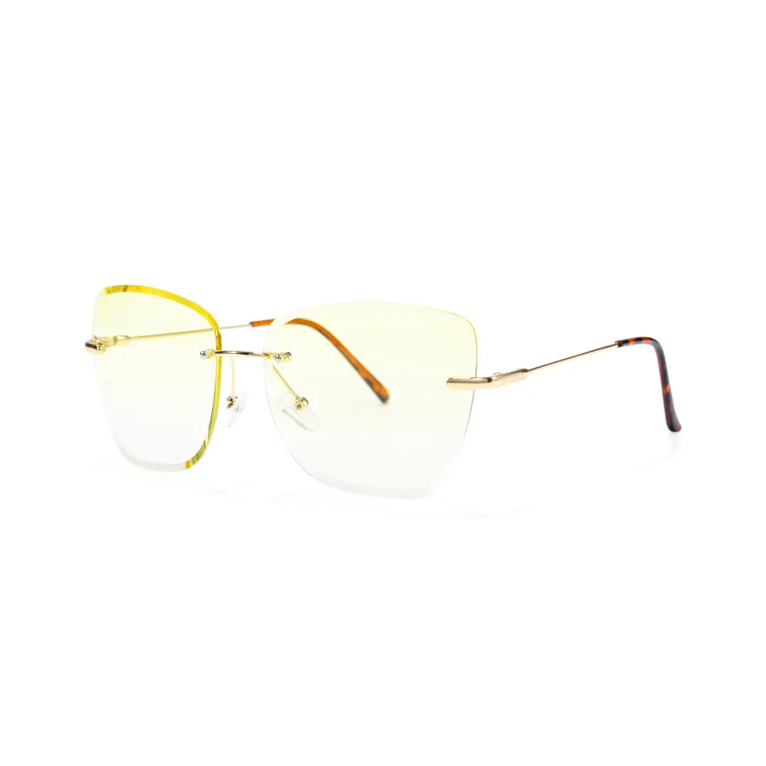 Paula Lightweight Rimless Cat Eye Sunglasses In Multiple Colors