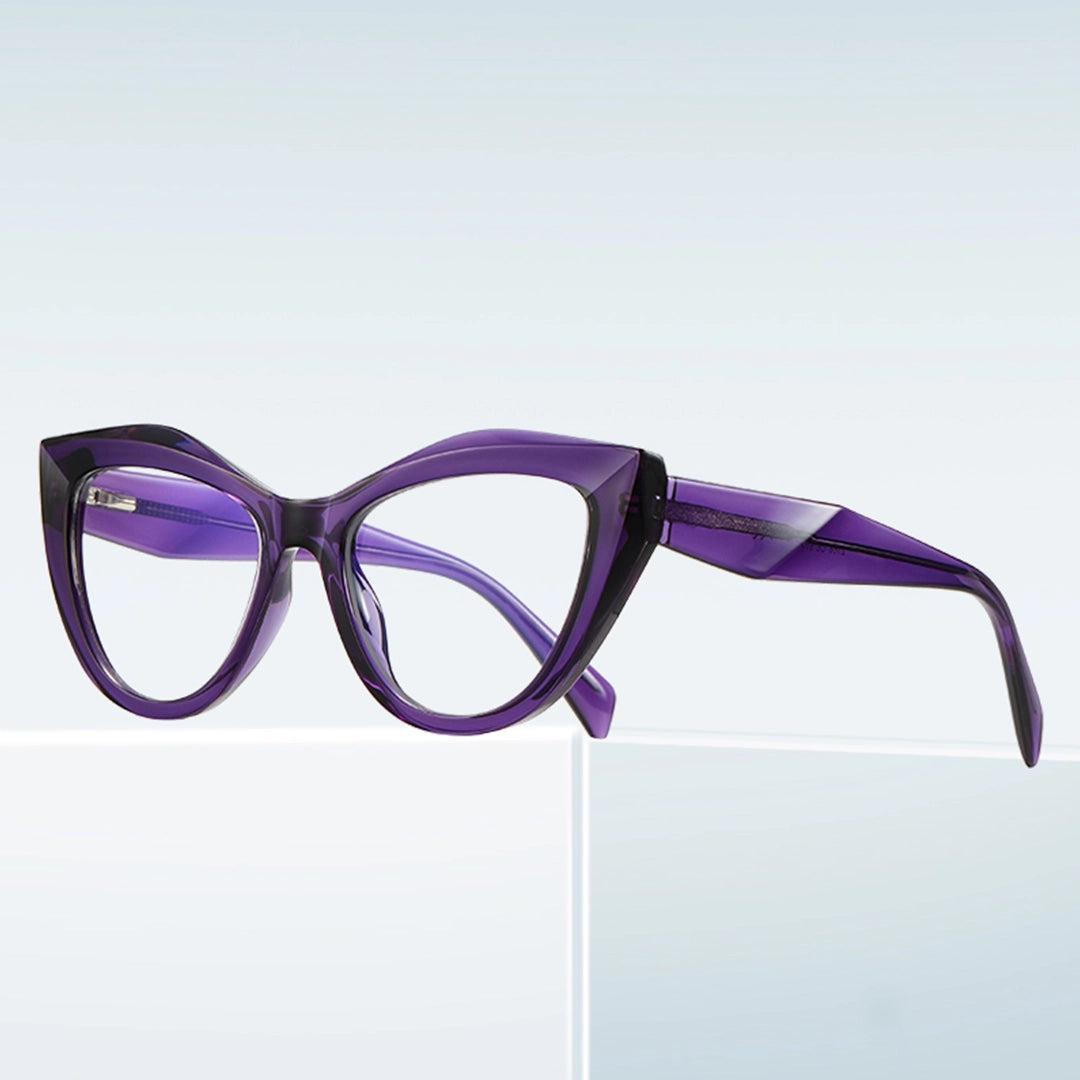 Cyril Cat Eye Purple TR90 Prescription Glasses for Women