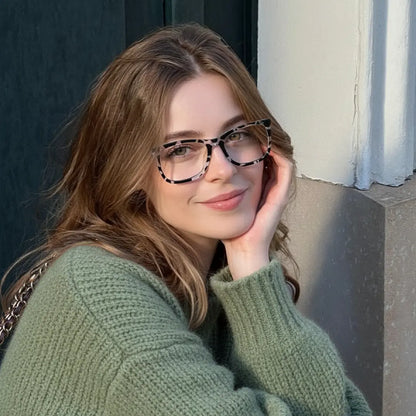 Elisha Rectangle Magnetic Prescription Glasses with 5 Toppers