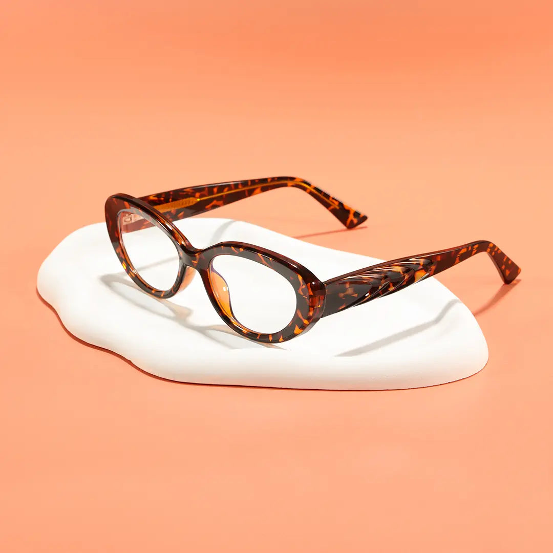 Ellie Tortoise Oval Prescription Glasses for Women