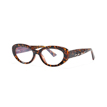 Ellie Tortoise Oval Prescription Glasses for Women