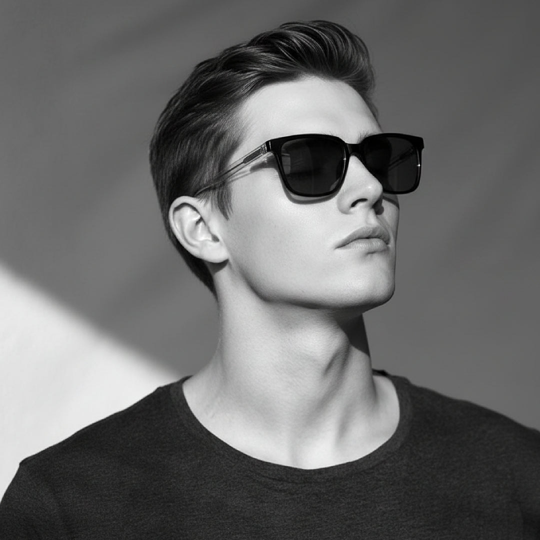 Elowen Rectangle Magnetic Prescription Glasses with 5 Toppers