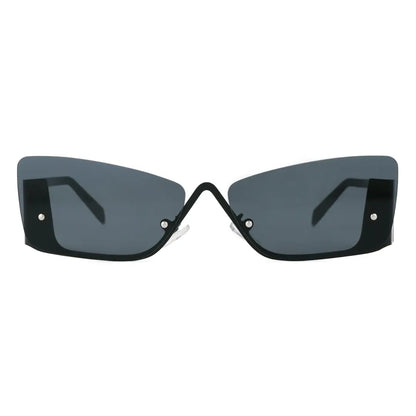 Bedia Half Rimless Sunglasses Geometric Polarized UV400 Protection
