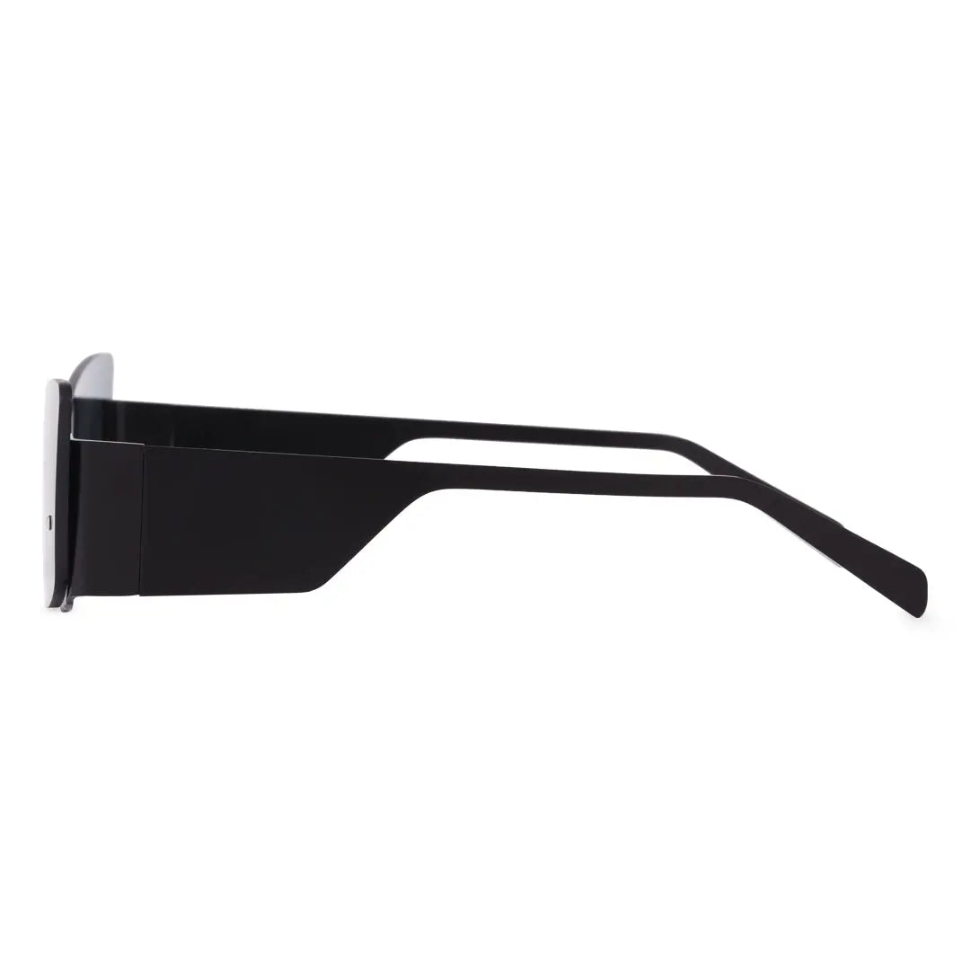 Bedia Half Rimless Sunglasses Geometric Polarized UV400 Protection