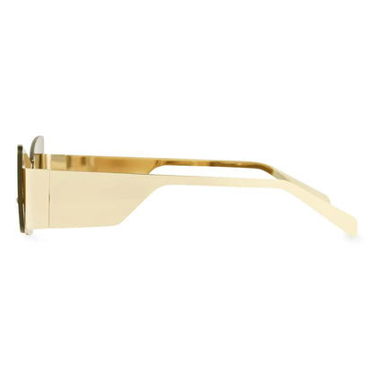 Bedia Half Rimless Sunglasses Geometric Polarized UV400 Protection