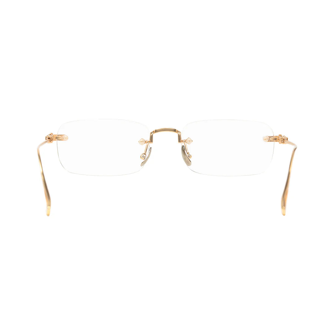 Sylus Gold Rectangle Metal Frames For Women's Eyeglasses