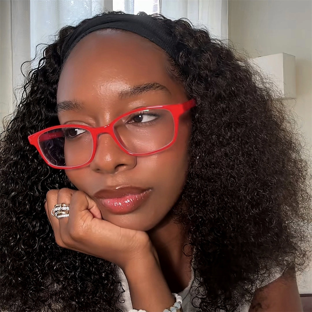 Masa Rectangle Retro Glasses Frames For Women