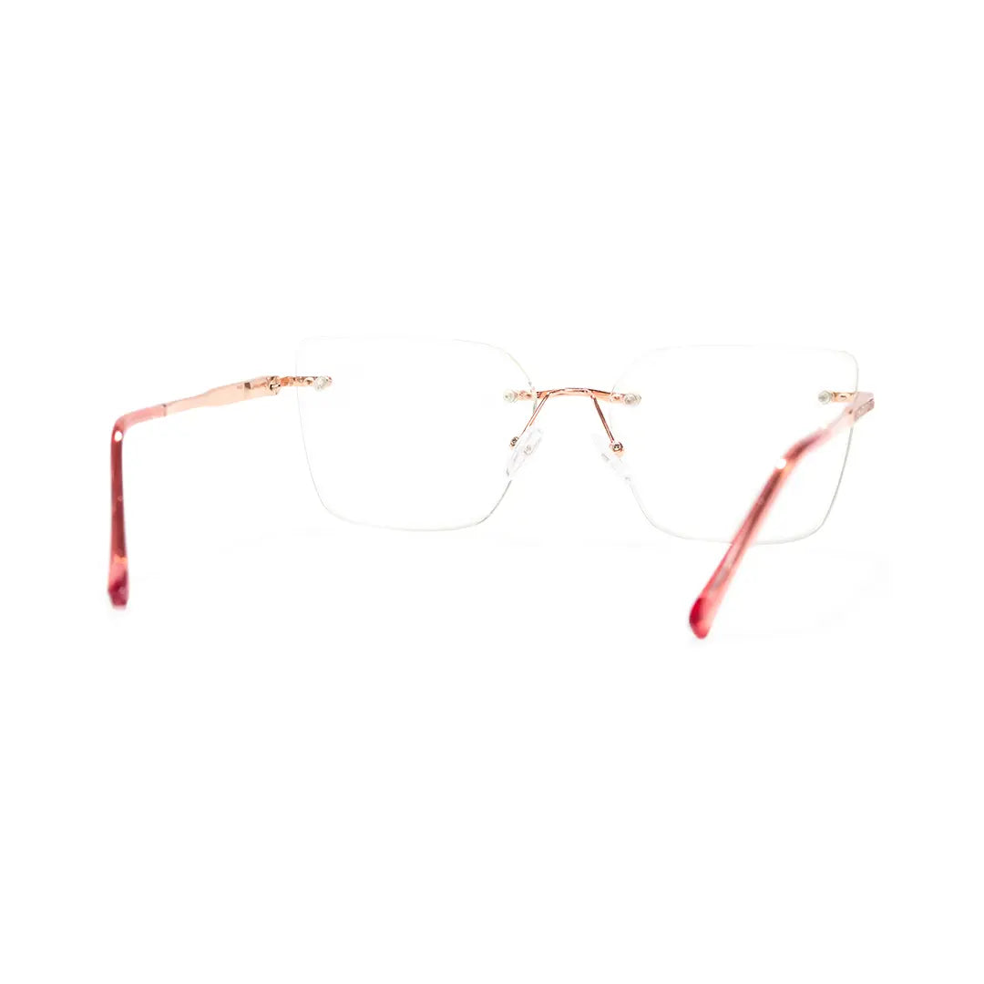 Eileen Glitter Cat Eye Rimless Glasses Women Fashion Eyewear