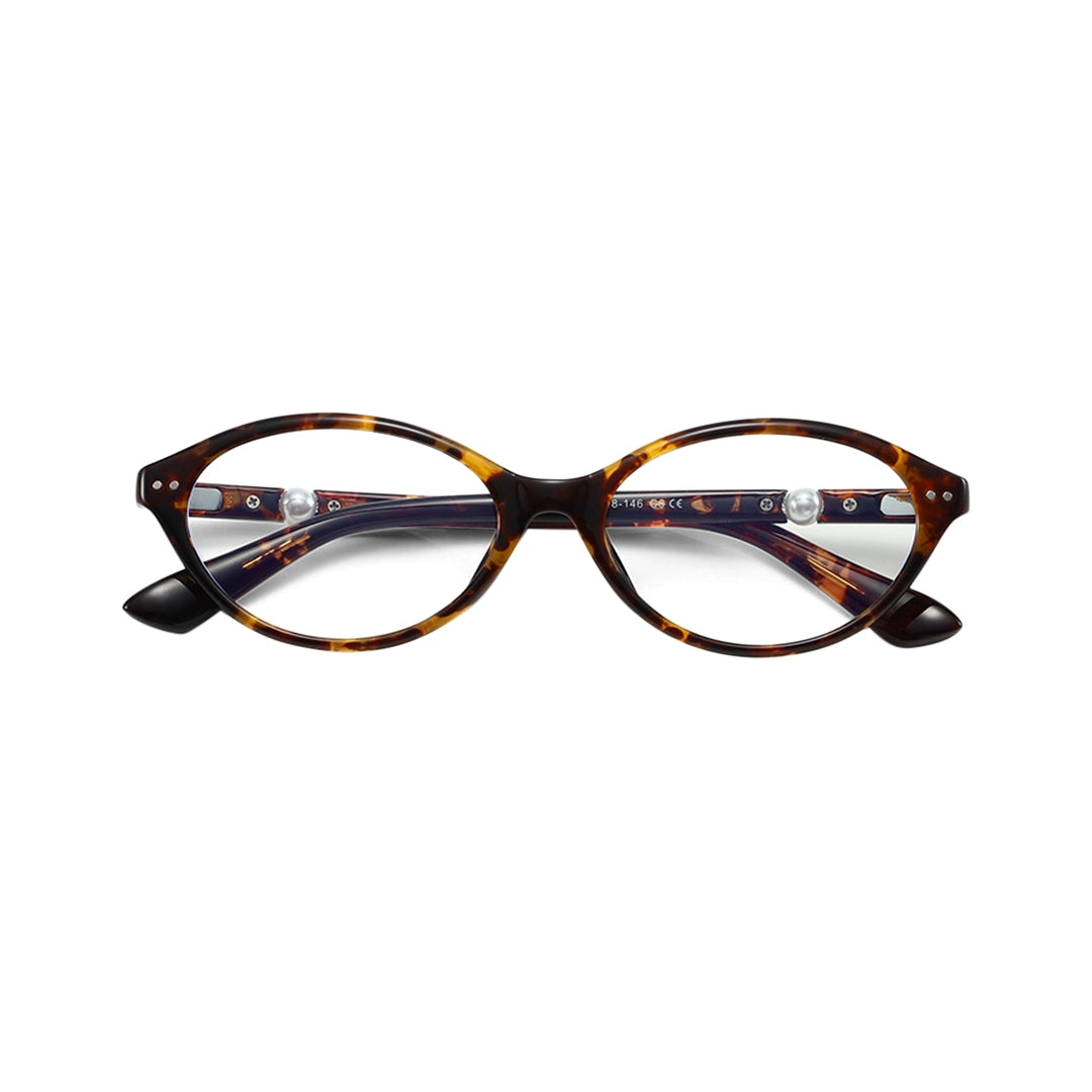 Sabine Oval TR90 Prescription Glasses With Pearl Decoration