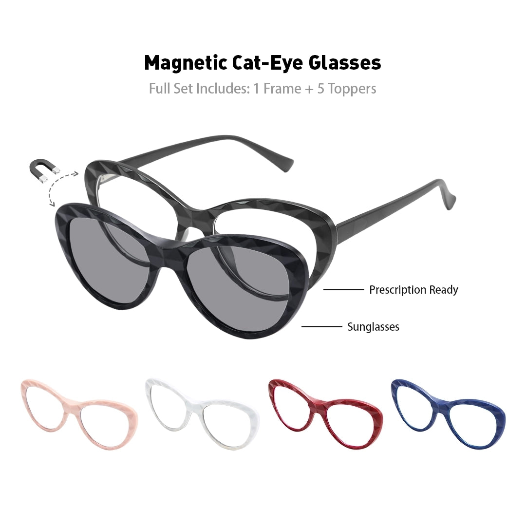 Zivra Cat Eye Magnetic Eyeglasses for Women